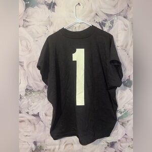 Kanye West Yeezy Vultures One Box Cropped T-Shirt Size 2 Large /XL USA Black